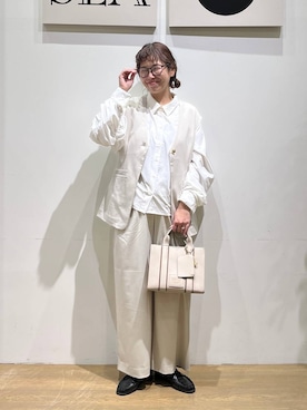 「HEREIAM（ヘレイアム）のアイテム」を使った、mocoさん（レディース・165cm）の冬コーディネート