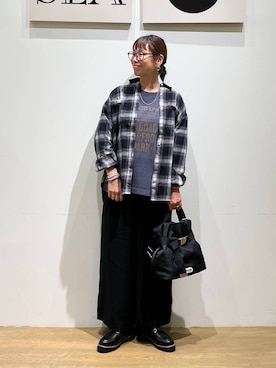 「アイテム（ローファー）」を使った、mocoさん（レディース・165cm・40代）の夏コーディネート