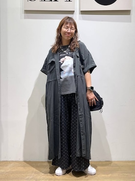 「BAYFLOW（ベイフロー）のアイテム」を使った、mocoさん（レディース・165cm）の夏コーディネート