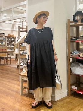 「アイテム（ワンピース）」を使った、mocoさん（レディース・165cm・30代）の夏コーディネート
