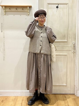 「アイテム（レッグウェア）」を使った、mocoさん（レディース・165cm・40代）の秋コーディネート