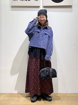「HEREIAM（ヘレイアム）のアイテム」を使った、mocoさん（レディース・165cm）の秋コーディネート