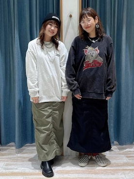 「アイテム（ニットキャップ/ビーニー）」を使った、mocoさん（レディース・165cm・40代）の秋コーディネート