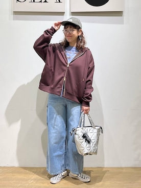 「BAYFLOW（ベイフロー）のアイテム」を使った、mocoさん（レディース・165cm）の冬コーディネート