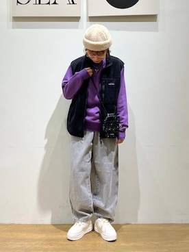 「アイテム（アクセサリー）」を使った、mocoさん（レディース・165cm・30代）の秋コーディネート