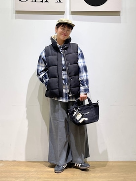 「アイテム（財布/小物）」を使った、mocoさん（レディース・165cm・30代）の秋コーディネート