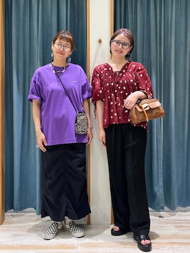 「アイテム（ボストンバッグ）」を使った、mocoさん（レディース・165cm・30代）の夏コーディネート