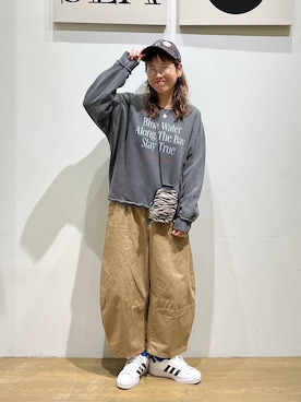 「studio CLIP（スタディオクリップ）のアイテム」を使った、mocoさん（レディース・165cm）の秋コーディネート