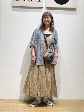 「GERRY（ジェリー）のアイテム」を使った、mocoさん（レディース・165cm）の春コーディネート