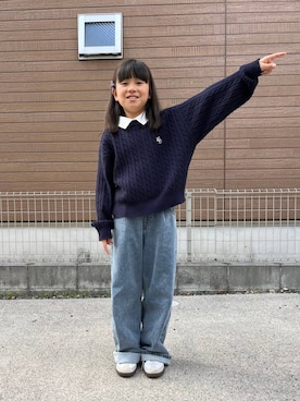 「アイテム（パンツ）」を使った、mocoさん（レディース・130cm）の秋コーディネート