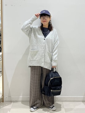 「アイテム（バックパック/リュック）」を使った、mocoさん（レディース・165cm・30代）の秋コーディネート