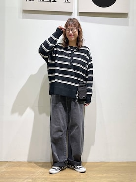 「BAYFLOW（ベイフロー）のアイテム」を使った、mocoさん（レディース・165cm）の冬コーディネート