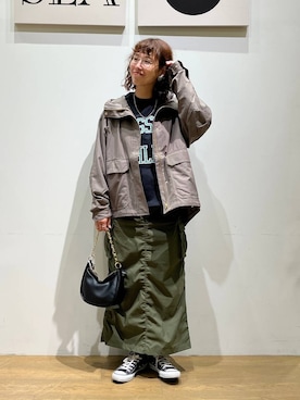 「アイテム（アクセサリー）」を使った、mocoさん（レディース・165cm・30代）の秋コーディネート