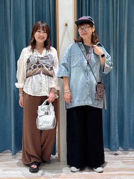 「アイテム（キャップ）」を使った、mocoさん（レディース・165cm・40代）の夏コーディネート