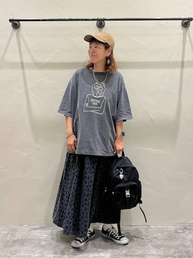 「アイテム（スカート）」を使った、mocoさん（レディース・165cm・40代）の夏コーディネート