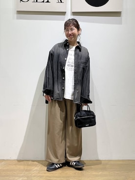 「HEREIAM（ヘレイアム）のアイテム」を使った、mocoさん（レディース・165cm）の春コーディネート