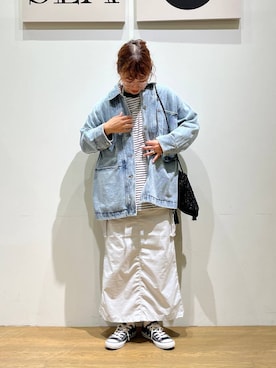 「アイテム（アクセサリー）」を使った、mocoさん（レディース・165cm・30代）の秋コーディネート