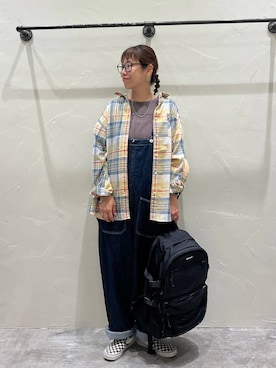 「アイテム（バックパック/リュック）」を使った、mocoさん（レディース・165cm・30代）の夏コーディネート