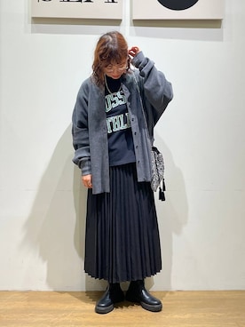 「アイテム（アクセサリー）」を使った、mocoさん（レディース・165cm・30代）の秋コーディネート