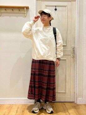 「アイテム（アクセサリー）」を使った、mocoさん（レディース・165cm・30代）の秋コーディネート