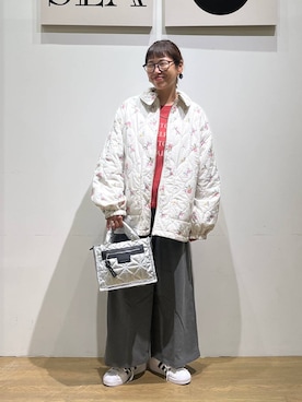 「アイテム（その他アウター）」を使った、mocoさん（レディース・165cm・40代）の秋コーディネート