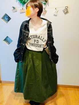 「BACK NUMBER（バックナンバー）のアイテム（ジャケット/アウター）」を使った、sa_12_02さん（レディース・154cm）の春コーディネート