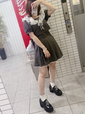 「BUBBLES（バブルス）のアイテム（トップス）」を使った、✟みぃ✟さん（レディース・154cm）の夏コーディネート