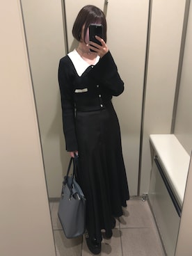 「アイテム（スカート）」を使った、＊ さきっちょ ＊さん（レディース・159cm）の秋コーディネート