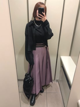 「AZUL by moussy（アズールバイマウジー）のアイテム（シューズ）」を使った、＊ さきっちょ ＊さん（レディース・159cm）の春コーディネート