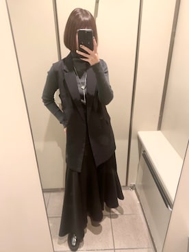 「アイテム（ブーツ）」を使った、＊ さきっちょ ＊さん（レディース・159cm）の秋コーディネート