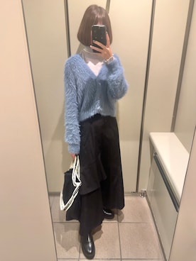 「GRL（グレイル）のセンタージップタンクソールショートブーツ（ブーツ）」を使った、＊ さきっちょ ＊さん（レディース・159cm）の秋コーディネート
