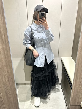 「Ground Y（グラウンドワイ）のアイテム」を使った、＊ さきっちょ ＊さん（レディース・159cm）の夏コーディネート