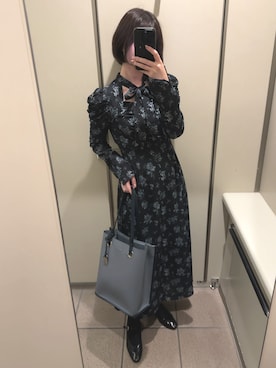 「アイテム（ワンピース/ドレス）」を使った、＊ さきっちょ ＊さん（レディース・159cm）の秋コーディネート