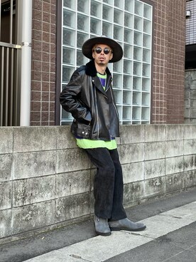 「STORES.jp（ストアーズドットジェーピー）のアイテム（アクセサリー）」を使った、PUBLICATIONさん（メンズ・168cm）の冬コーディネート