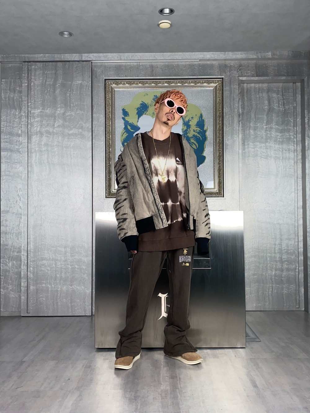 その他のネックレス、その他のネックレスを着用したメンズの秋コーディネートの1枚目の写真