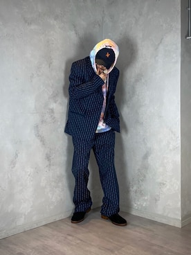 「STORES.jp（ストアーズドットジェーピー）のアイテム（アクセサリー）」を使った、PUBLICATIONさん（メンズ・168cm）の冬コーディネート