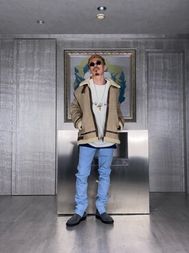 「STORES.jp（ストアーズドットジェーピー）のアイテム（アクセサリー）」を使った、PUBLICATIONさん（メンズ・168cm）の秋コーディネート