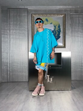 「COOLなこのコが仲間入り」｜「アイテム（PC・スマホグッズ/家電）」を使った、PUBLICATIONさん（メンズ・168cm）の夏コーディネート