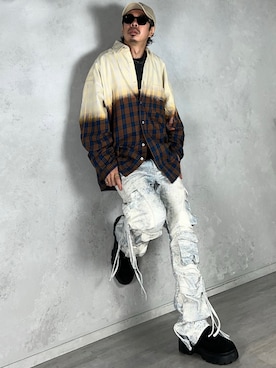 「STORES.jp（ストアーズドットジェーピー）のアイテム」を使った、PUBLICATIONさん（メンズ・168cm）の春コーディネート