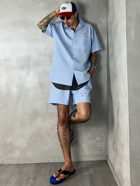 「アイテム（フィギュア）」を使った、PUBLICATIONさん（メンズ・168cm）の夏コーディネート