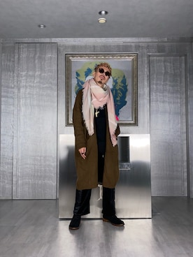 「STORES.jp（ストアーズドットジェーピー）のアイテム（アクセサリー）」を使った、PUBLICATIONさん（メンズ・168cm）の秋コーディネート