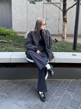 saori shikiさん（レディース・158cm）の冬コーディネート