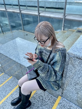 saori shikiさん（レディース・158cm）の冬コーディネート