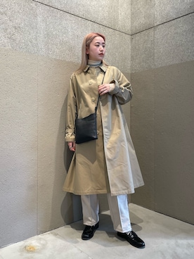 「サコッシュ」｜「アイテム（その他アウター）」を使った、saori shikiさん（レディース・158cm）の春コーディネート
