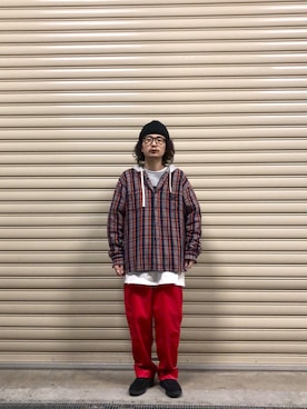 「ニットキャップ」｜Takuyaさん（メンズ・176cm・20代）の冬コーディネート
