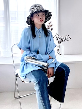 柴さん（レディース・155cm）の冬コーディネート