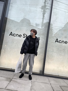 「NIKE（ナイキ）のアイテム（ダウンジャケット/コート）」を使った、Shota さん（メンズ・170cm）の冬コーディネート