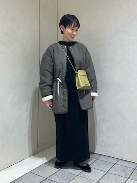 「SALON adam et rope'（サロン アダム エ ロペ）のアイテム（ブルゾン）」を使った、Yuさん（レディース・151cm）の冬コーディネート