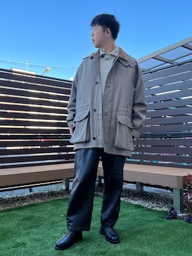 「Graphpaper（グラフペーパー）のアイテム（ニット/セーター）」を使った、waseiさん（メンズ・175cm）の冬コーディネート