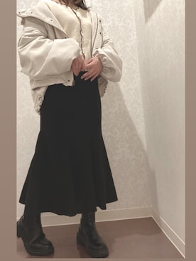 「apres jour（アプレジュール）のアイテム（マウンテンパーカー）」を使った、Hさん（レディース・153cm）の冬コーディネート